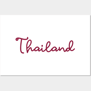 Thailand - maroon red Posters and Art